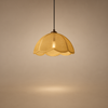Suspension Cylindre Verre Blanc et Métal Noir - Chambre Salon Cuisine — Sirius