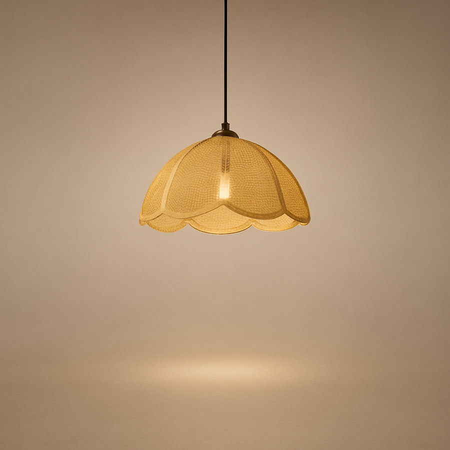 Suspension Cylindre Verre Blanc et Métal Noir - Chambre Salon Cuisine — Sirius