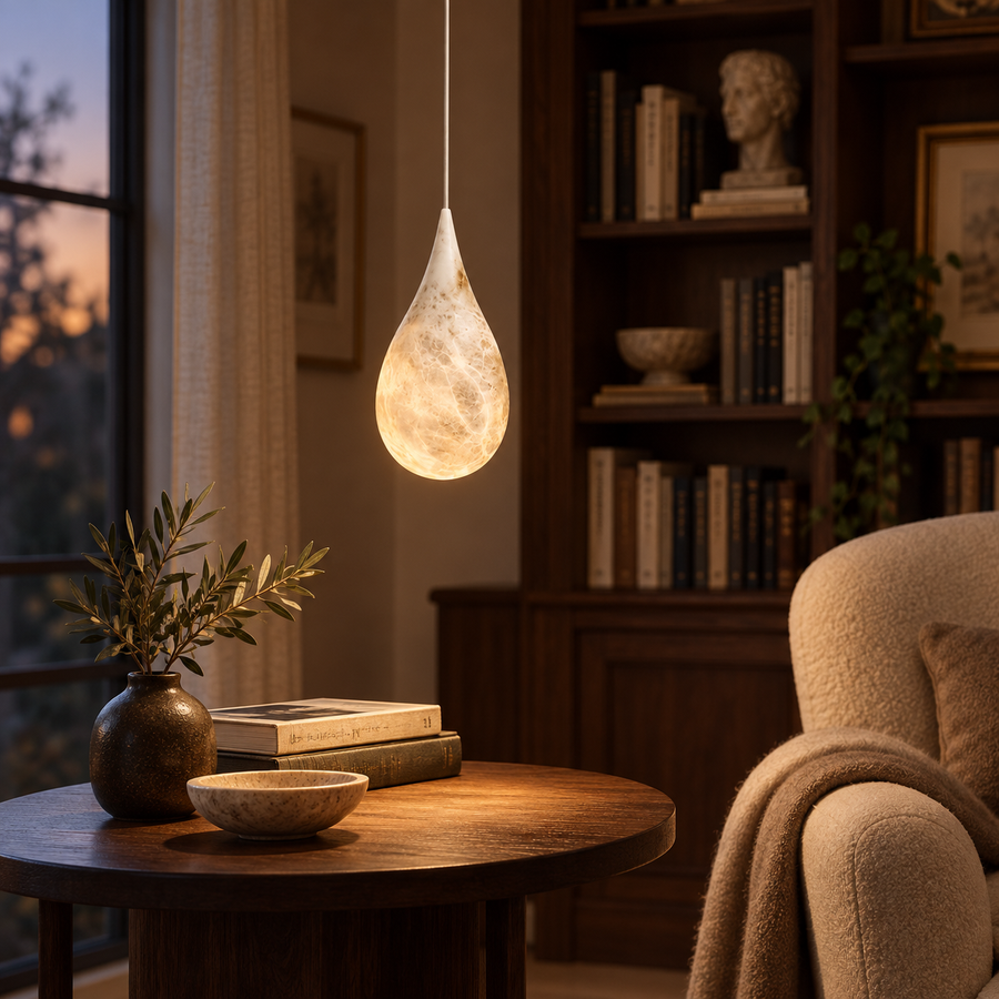 Larme — suspension en ambiance — corps 20 cm