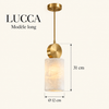 Lucca modèle long — corps avec disque H31 cm, diamètre12 cm