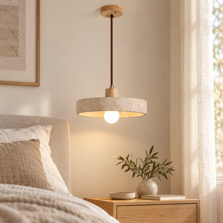 Lumio bois naturel — visualisation en situation dans une chambre