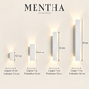 Mentha — blanc — dimensions 9,7 / 20,5 / 41 / 61 cm