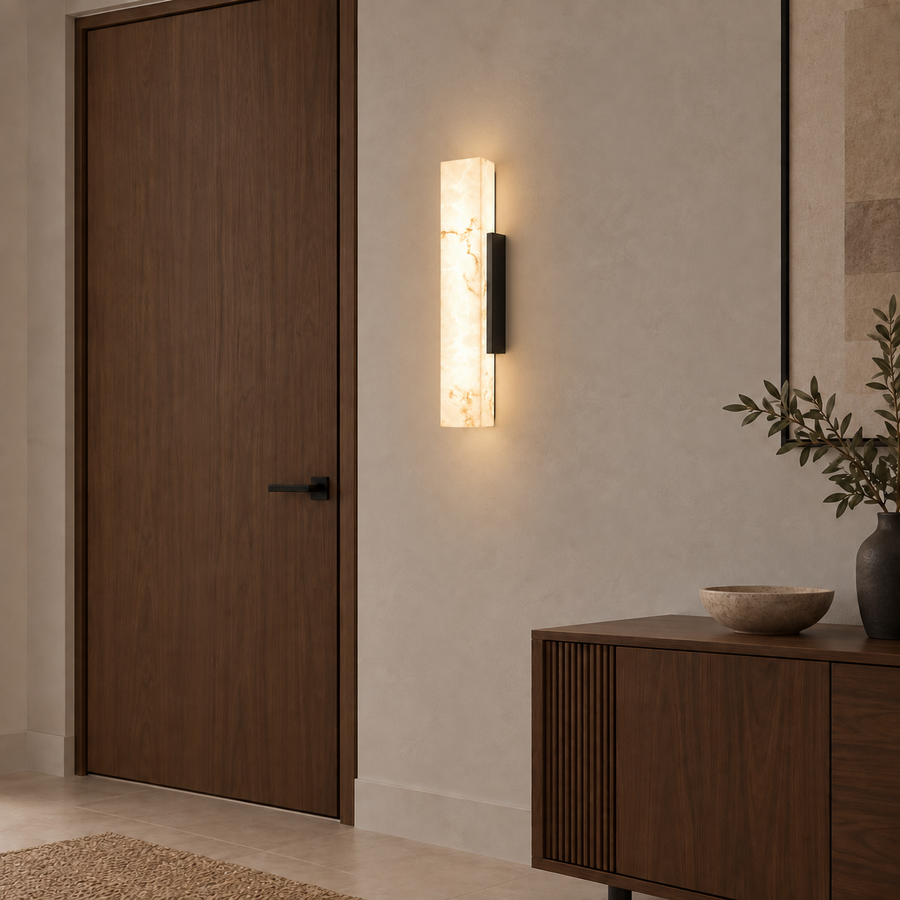 Moire — applique effet marbré 80 cm — ambiance