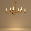 Lustre Suspension Plafonnier Cylindre Verre Givré et Métal Noir - Salon Salle à Manger — Pilare
