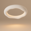 Plafonnier Anneau Plâtre Blanc Minimaliste Design Moderne - Salle de Bain Salon Chambre — Ringa