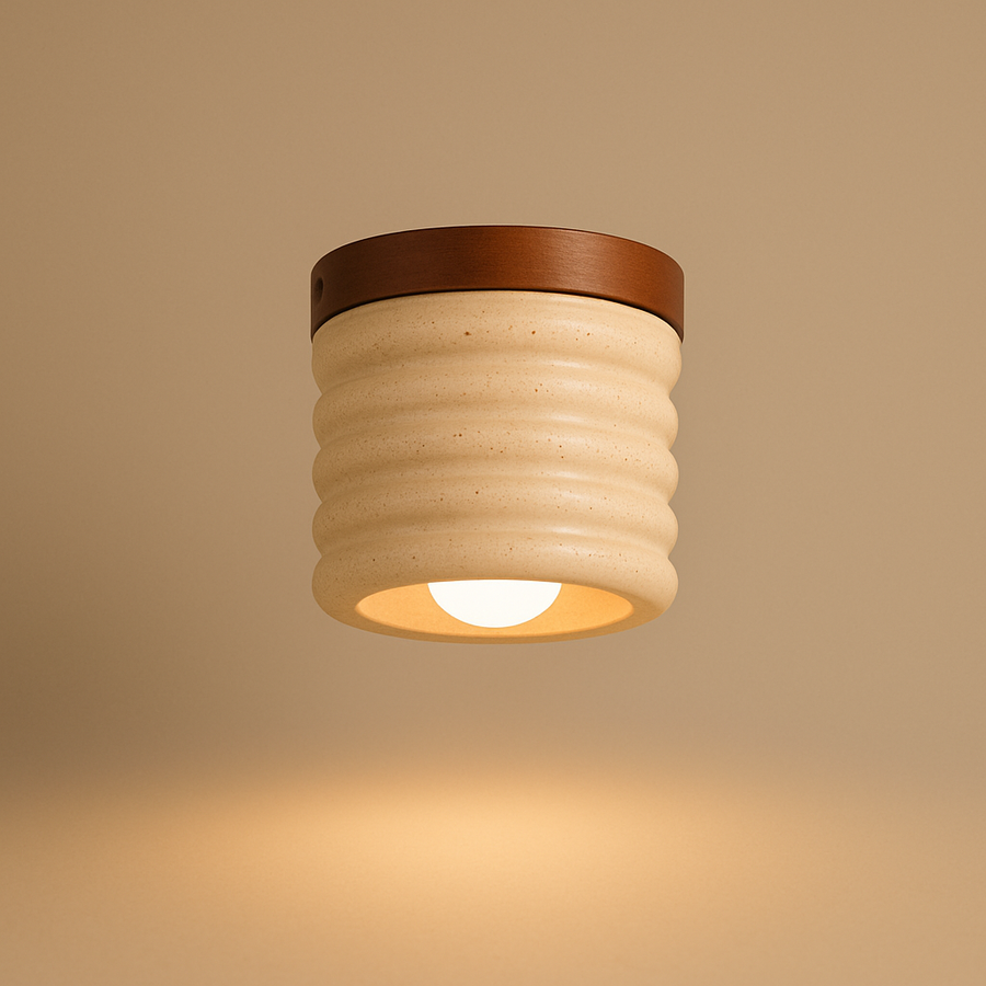 Plafonnier Saucière Pierre Globe Boule - Salle de Bain Salon Chambre — Capresca
