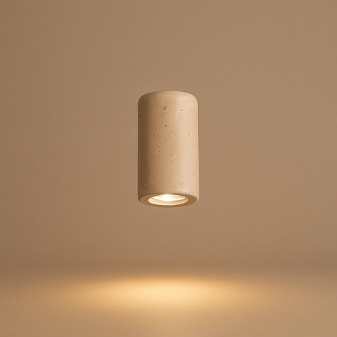 Plafonnier Cylindre Liège Naturel Minimaliste Design Moderne - Salon Chambre Salle à Manger — Antares