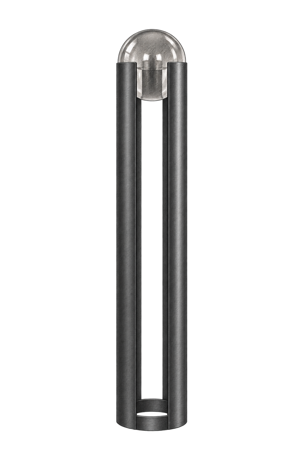 Croquis au graphite de Prisme, 143 cm