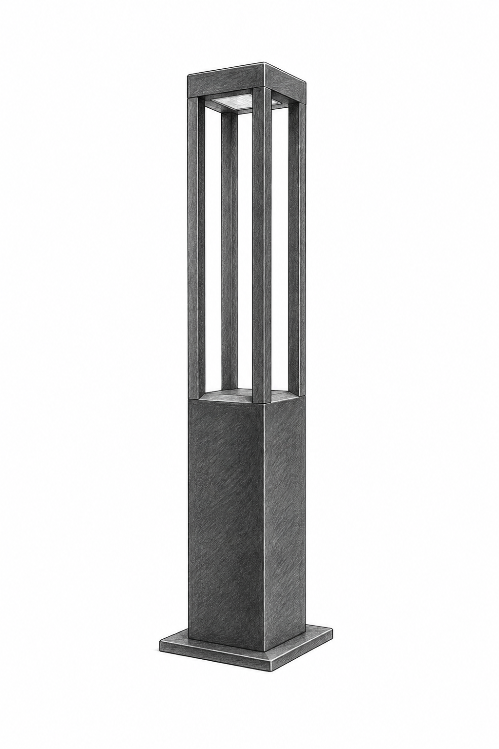 Croquis au graphite de Clarté, 60 cm