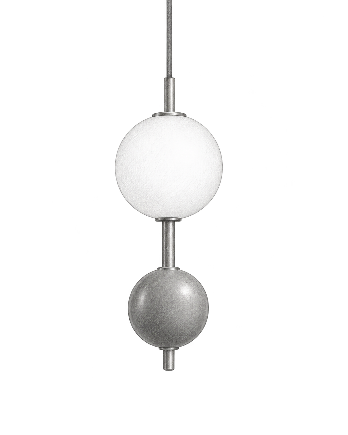 Croquis au graphite d’Aldebaran, 2 boules