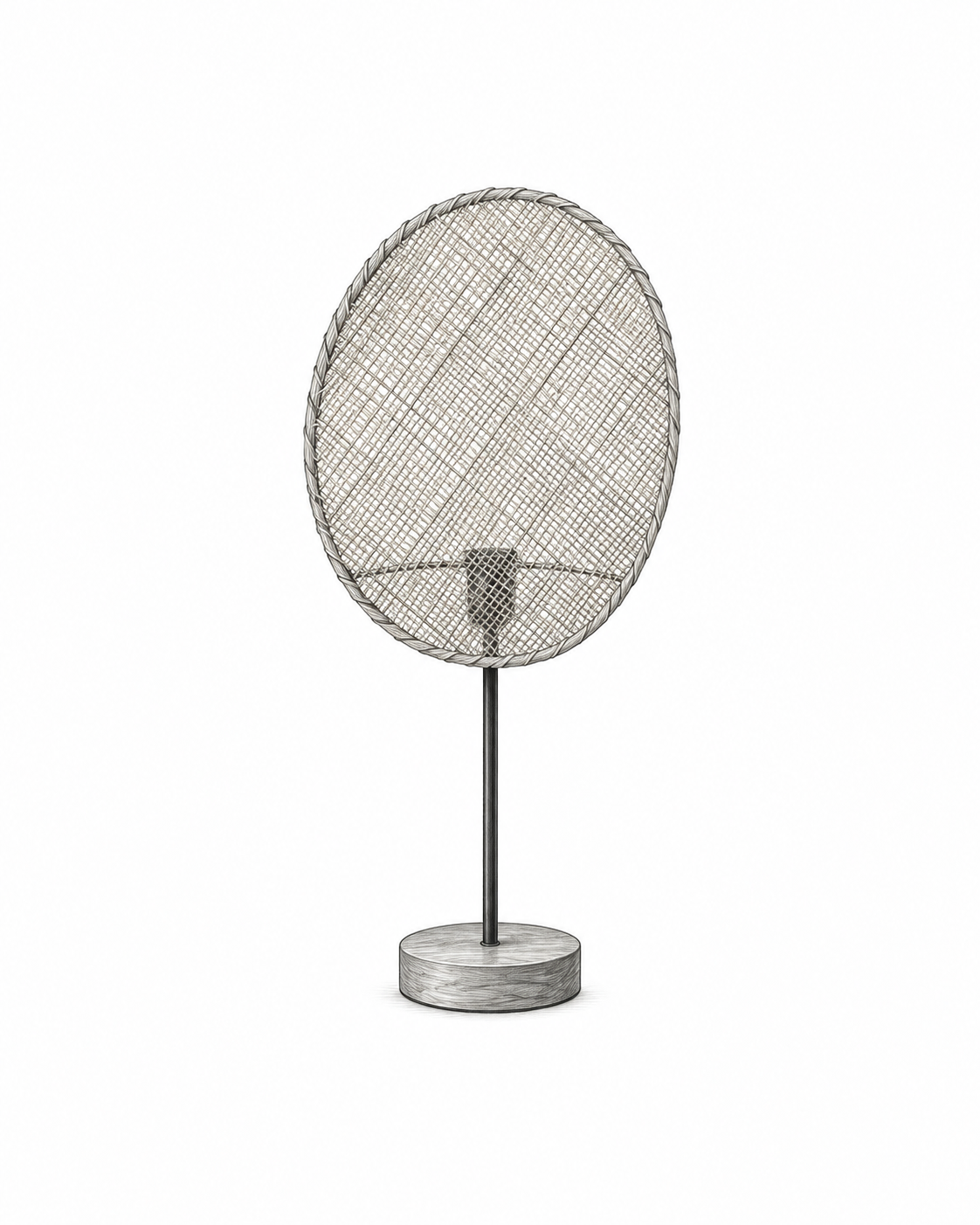 Croquis au graphite d’Éclat, Style A · Lampe de table
