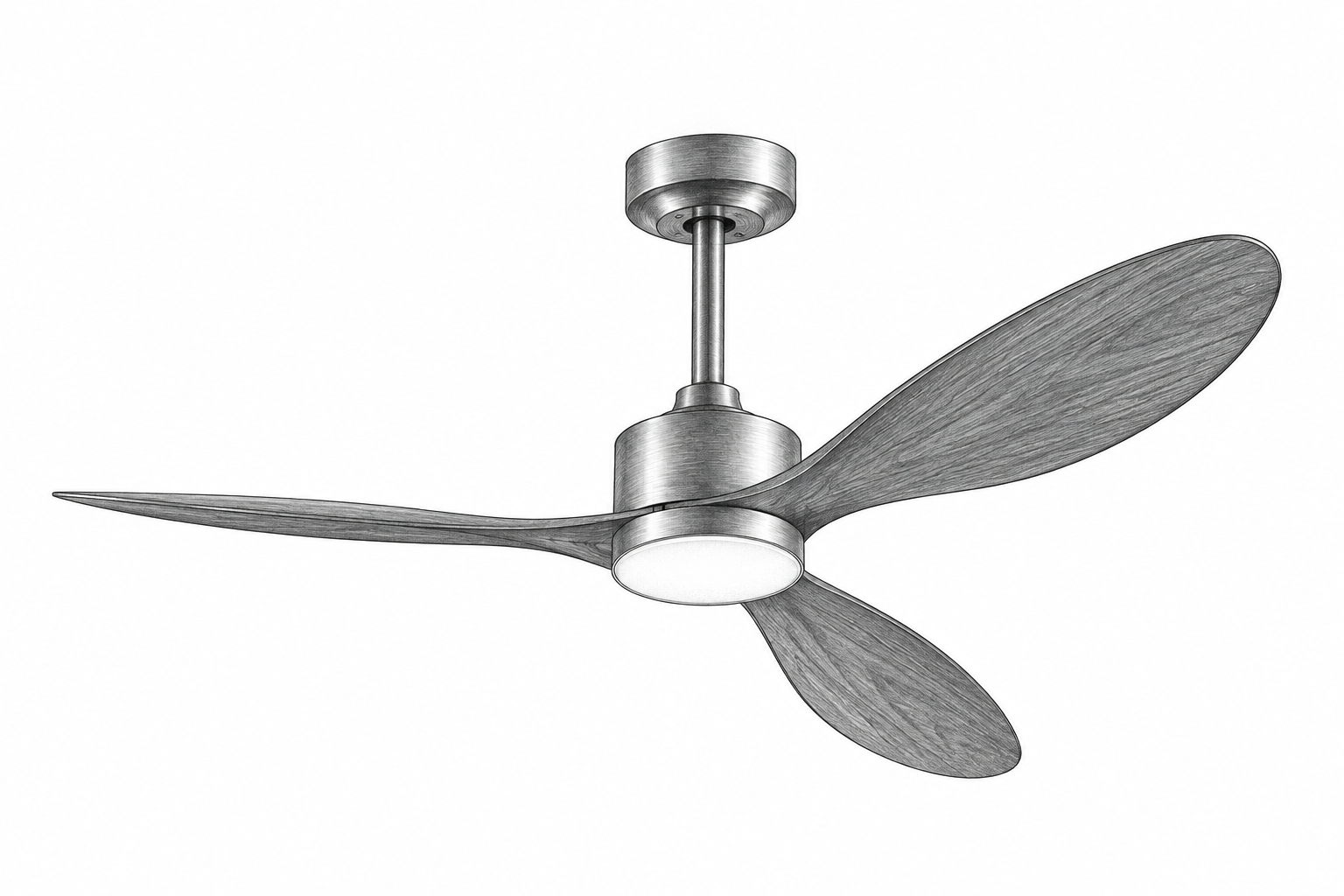 Croquis au graphite de Ventilateur Nordique, Ø 106 cm